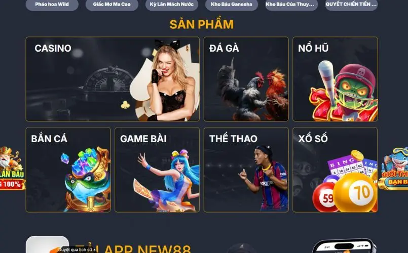 Hệ thống game đa dạng